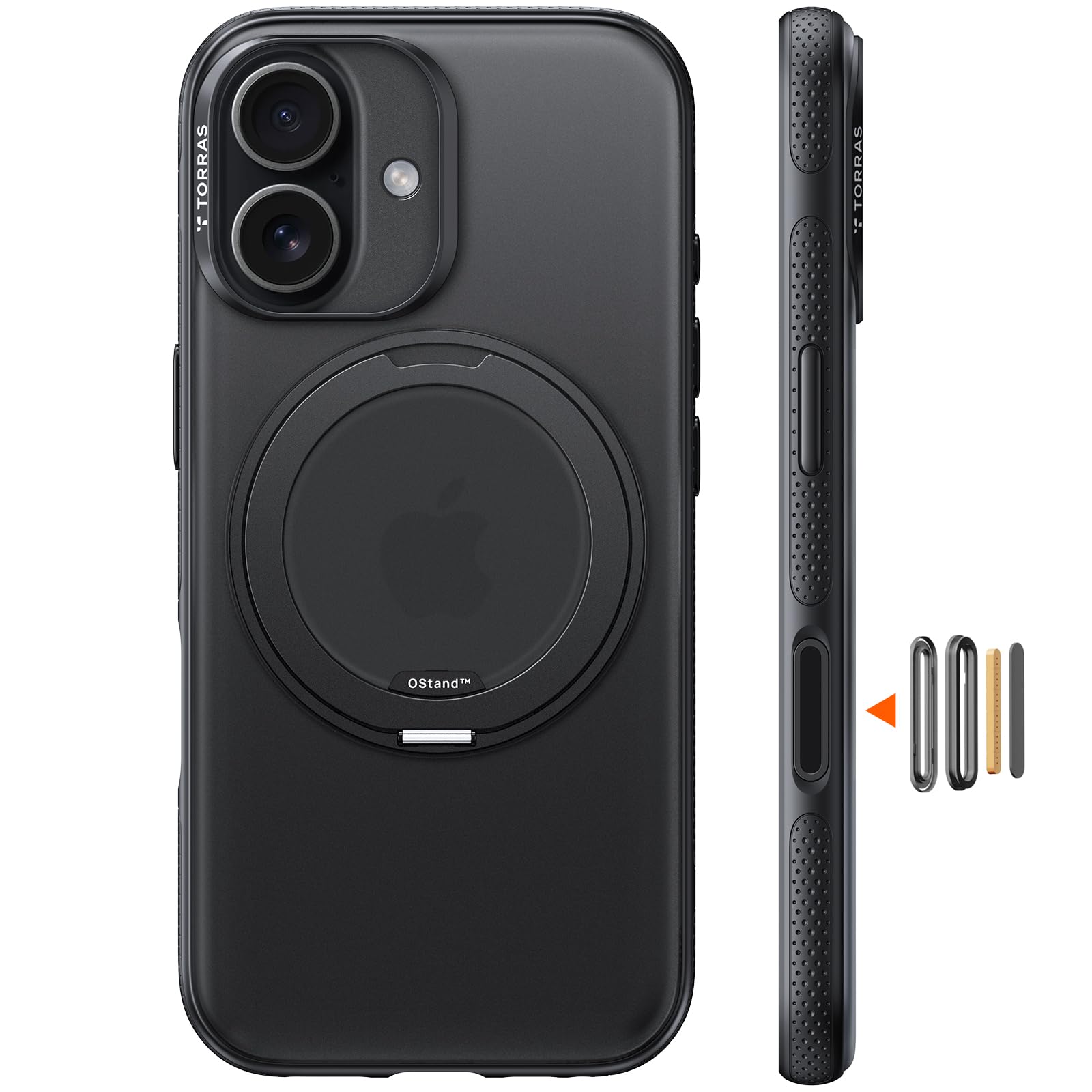 TORRAS 360°回転式ケース ブラックiphone17 pro Amazon.co.jp: TORRAS iPhone 17 Pro 用 ケース【多機能一体